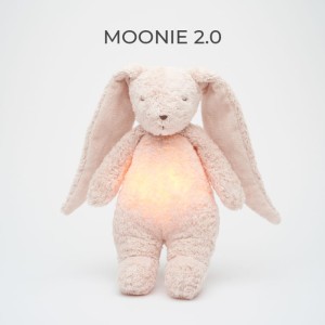 MOONIE 2.0 Rose - szumiący króliczek organic z lampką